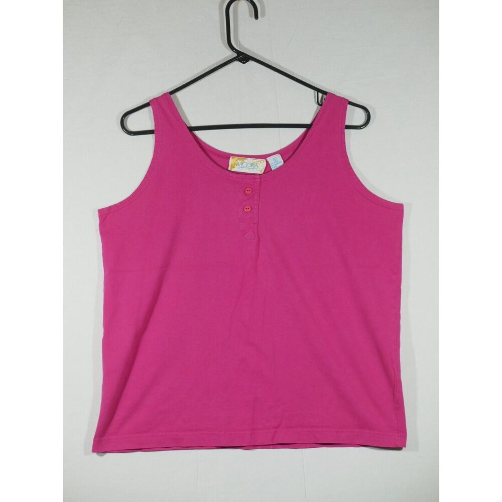 Victoria Harbor Tank Top Women's Large Pink Vintage